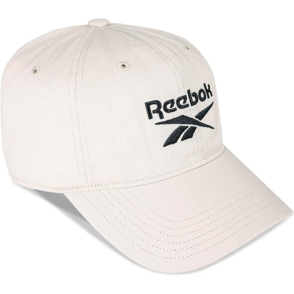 Men Women Moonstone Cotton Medium Curved Brim Reebok Vector Logo Cap